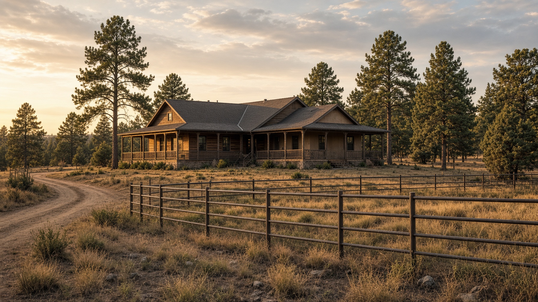 Country ranch house on acreage in the Prescott Quad City area